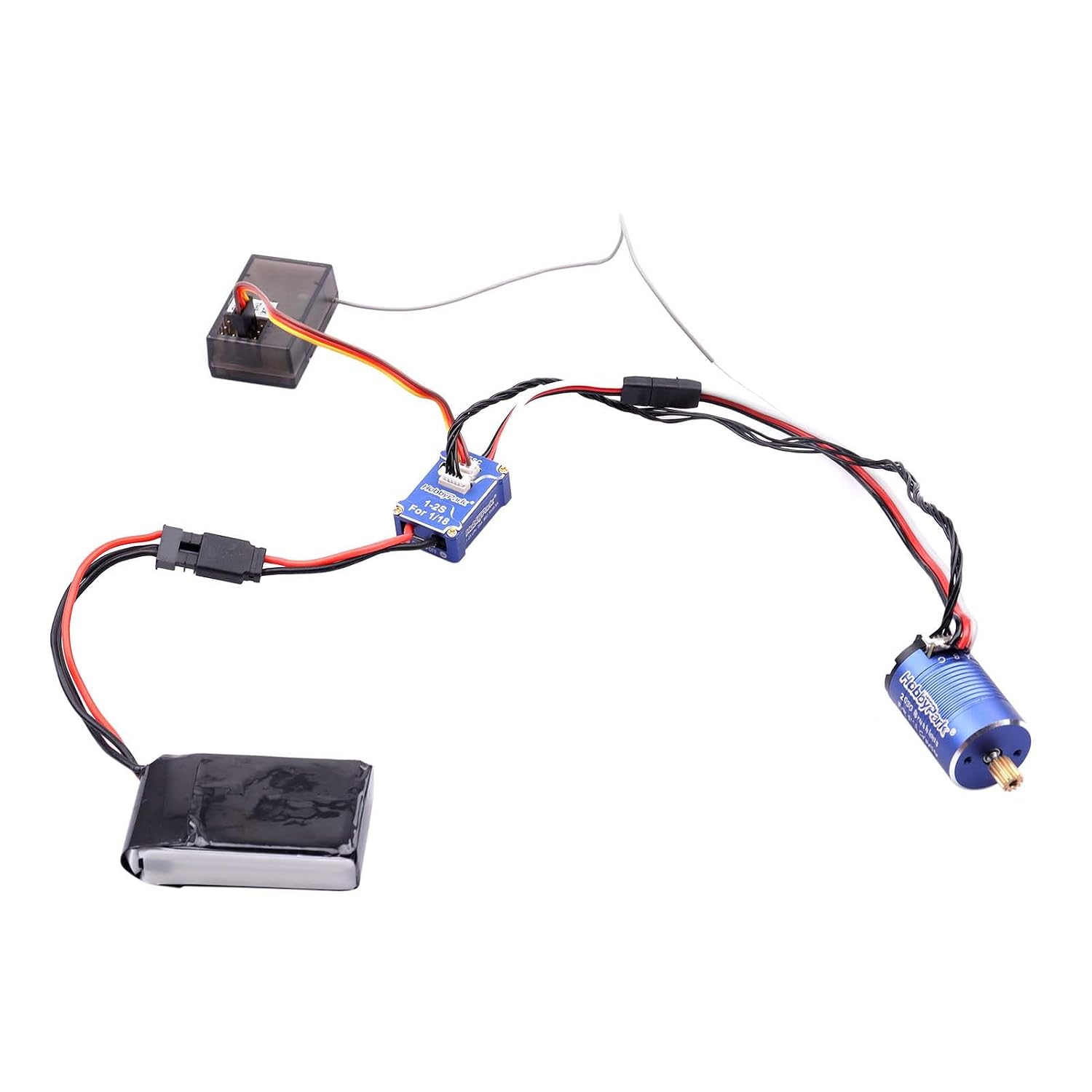 HobbyPark High Torque Brushless Motor and ESC Combo for TRX4M 1/18 RC Crawler Car Micro 2030 Sensored 3500KV Upgrades w/11T Pinion
