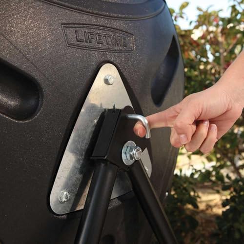 Lifetime 60058 Compost Tumbler, Black, 80-Gallon