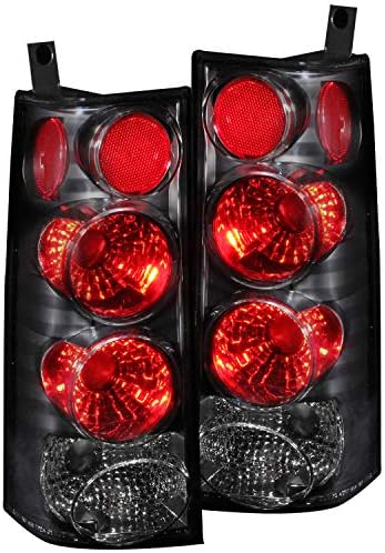 Anzo USA 211090 Chevrolet/GMC Black Tail Light Assembly - (Sold in Pairs)