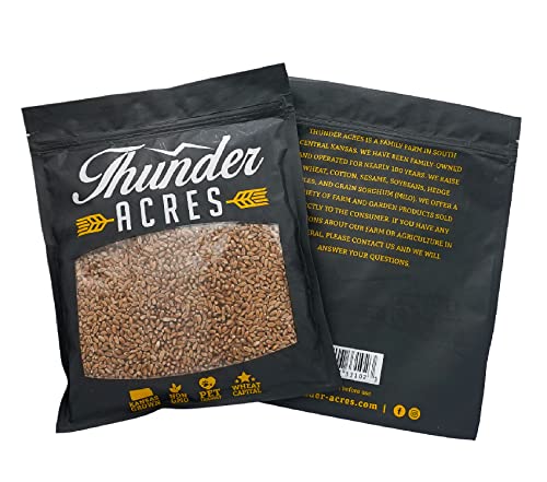 Thunder Acres Wheat Seed, Glysophate Free, Non GMO, Wheatgrass, Hard Red Winter Wheat Berries (10 lbs.)