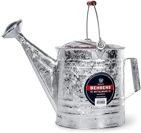 Behrens 208 2-Gallon Steel Watering Can, Silver