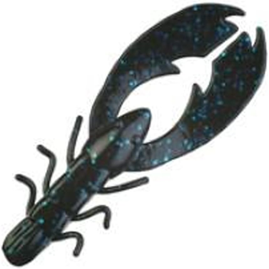 Berkley PowerBait Chigger Craw , Black Blue Fleck, 4" (9 Count)