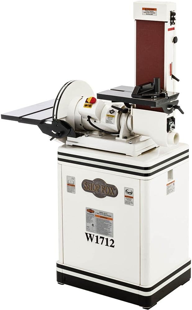 Shop Fox 6 in. x 48 in. Belt/12 in. Disc Combo Sander W1712