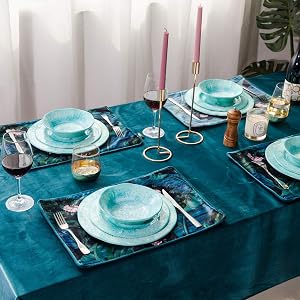 green melamine set