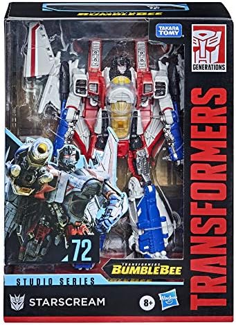 Transformers Toys Studio Series 72 Voyager Class Bumblebee Starscream Action Figure - Ages 8 and Up, 6.5-inch
