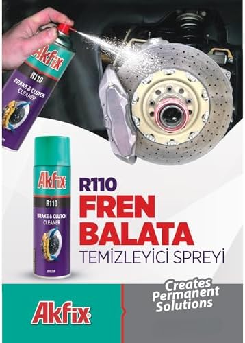 Akfix A110 Brake Parts Cleaner - Non-Chlorinated Strong Dust and Rust Remover, Brake Cleaner Spray Can, Super Clean Metal Degreaser