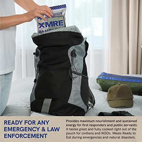 XMRE Blue Line MRE Meals Military 2022 Bulk | Military Grade MREs | For Survival Kits & Hurricane Preparedness Items | Emergency Food Supplies
