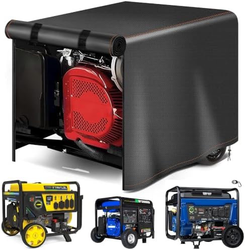 Generator Cover Portable Waterproof,Generator Rain Cover for Outside,Universal Generator Cover for Most Portable Generators 5000-10000 Watt(32"L x 24"W x 24"H)