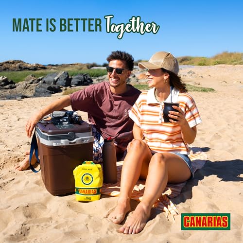 Canarias Yerba Mate Traditional Ground Leaf Tea 500Gr 1.1Lbs | Fine Cut No Stems Rich and full-bodied mate made for gourd and bombilla preparation