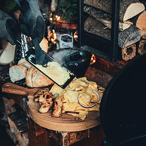 BOSKA Stainless Steel Cheese Barbeclette, Raclette Pan with Spatula | For Cooking, Baking, Grilling, Wedding Registry Items, Small Kitchen Appliances