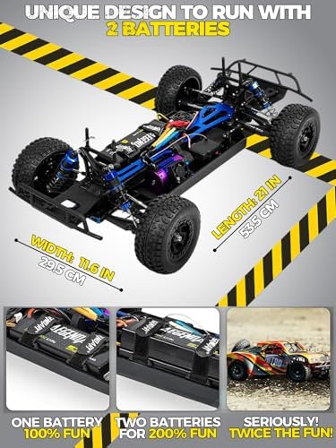 1/8 Scale Brushless RC Cars for Adults，Max 40mph Electric Off-Road Monster Truck