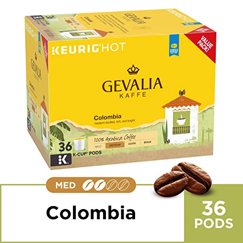 Gevalia Kaffe Colombian Blend Medium Roast K-Cup Coffee Pods (36 Pods)