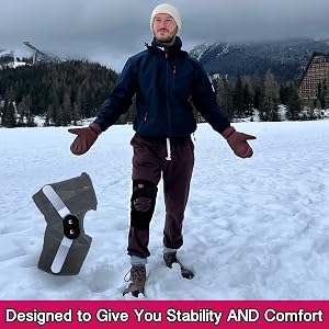 hinged knee brace stability and comfort support strap hinges men women wraparound