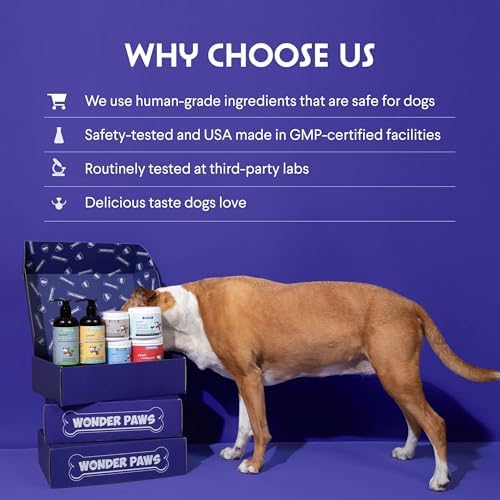 Wonder Paws Cardio Support for Dogs – Cardiovascular Chews Heart Health, Circulation, Energy & Weight Management - with L-Carnitine, Hawthorn Berry