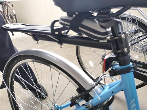 Outtag Rear Bike Rack Aluminum Alloy Bike Cargo Rack Quick Release Adjustable Bicycle Rear Rack Heavy Duty Mountain Bike Back Rack Seat Post Frame Mount Cycle Luggage Carrier Accessories