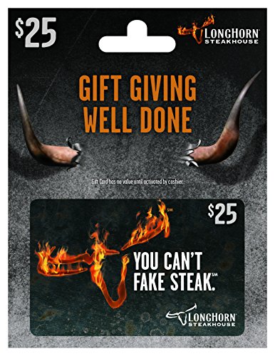Longhorn Steakhouse Physical Gift Card - $50
