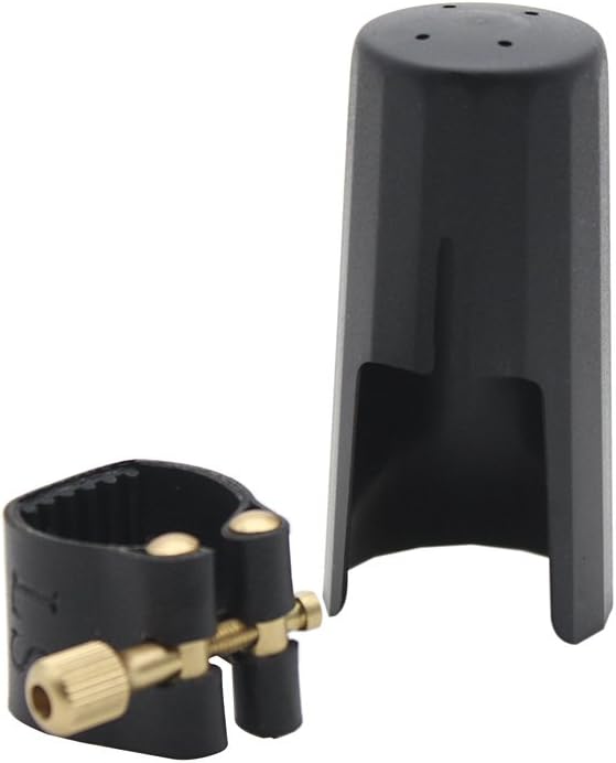 Andoer Alto Saxophone Ligature Fastener Compact Durable Artificial Leather for Alto Saxophone Rubber Mouthpiece