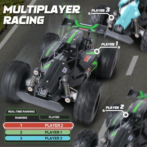 1/18 Scale High Speed RC Cars, 30KM/H 4WD Off-Road Remote Control Trucks for Adults and Kids Boys, All Terrain Truck Toys Gifts