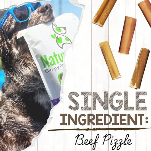 Nature Gnaws Bully Stick Bites 2-4" Rawhide Free for Small Dogs, 8 oz
