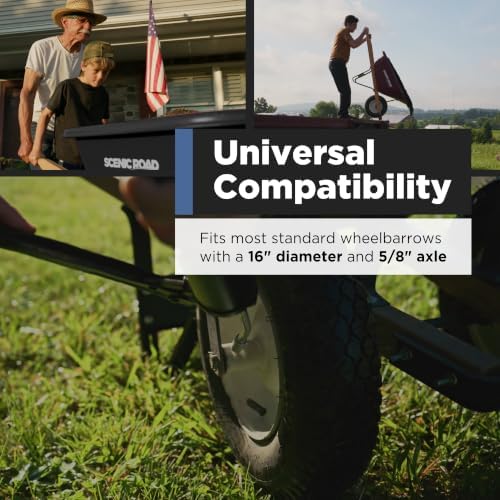 Scenic Road 16" XHD 4-Ply Turf Replacement Wheelbarrow Wheel (SRWT)