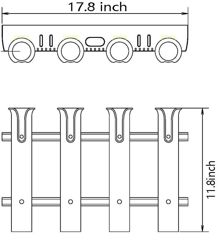 Brocraft Tackle Rack Fishing Rod Holder/Fishing Rod Rack