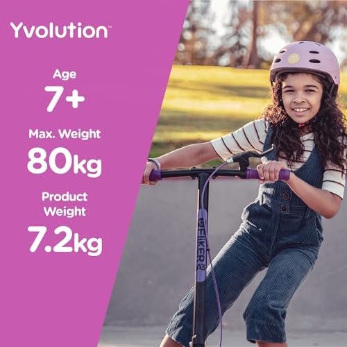 Yvolution Fliker A3 Drift Scooter, 3 Wheels Kids Wiggle Scooter, Foldable, Handbrake, Caster Wheels, for Boys and Girls Aged 7+ Years Old