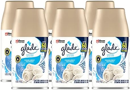 Glade Automatic Spray Refill - Clean Linen 6.2 oz. (Pack of 6)