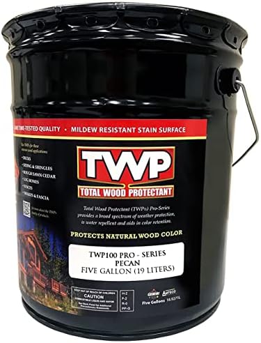 Amteco Twp-120-5 Total Wood Preservative Stain, 5 Gallon, Pecan, 640 Fl Oz