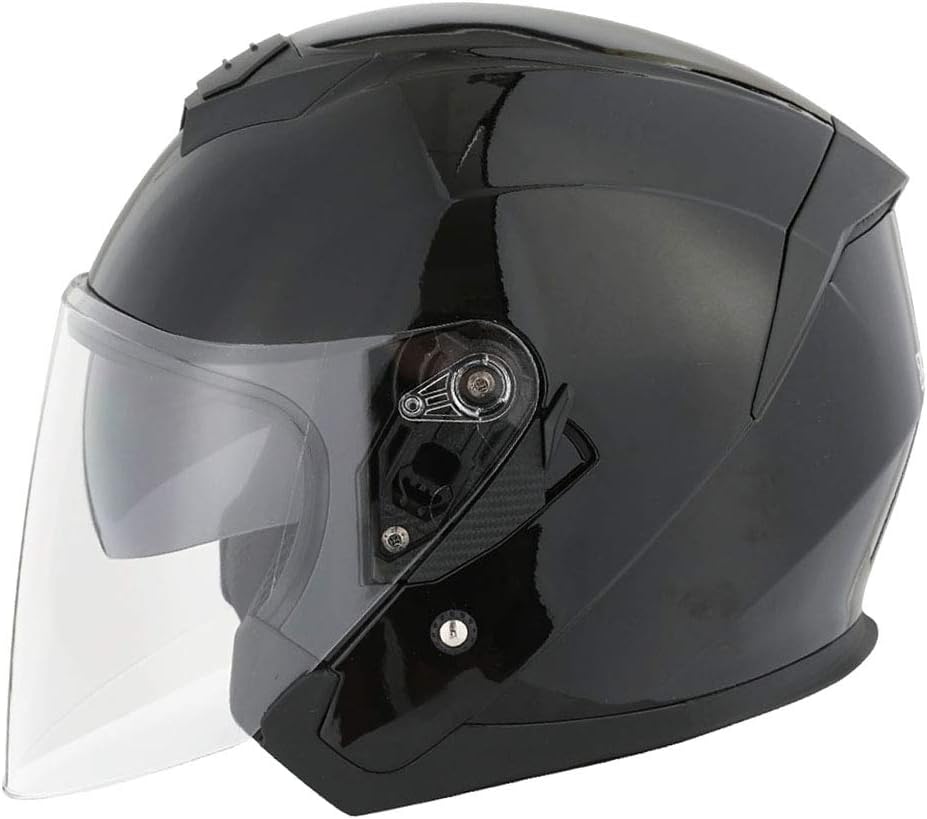 1Storm Motorcycle Open Face Helmet Scooter Classical Knight Bike Dual Lens/Sun Visor: HJK526