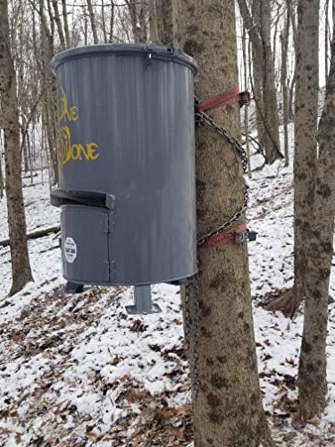 One and Done PRO Game Feeder - Built to Last - Loads 122lbs or 250 lbs (55 Gallon Bear Proof Classic Game Feeder) No Assemble Required