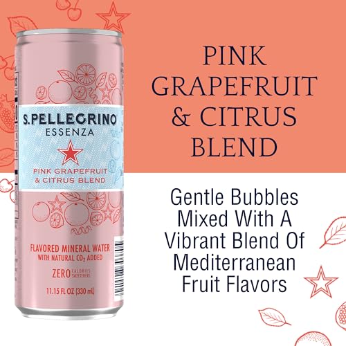 S.Pellegrino Sparkling Natural Mineral Water, Unflavored, 11.15 Fl. Oz (Pack of 24)