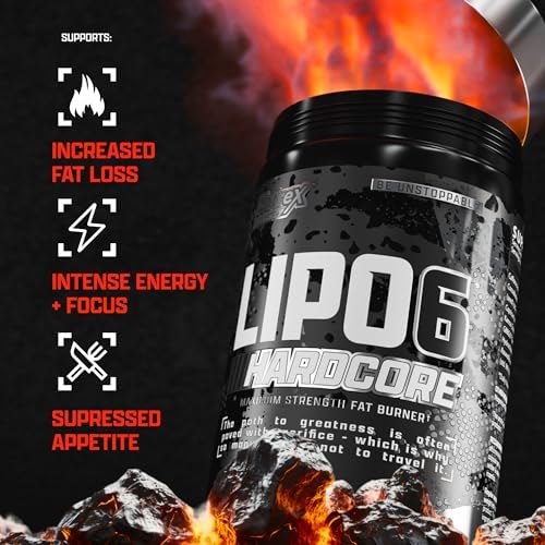 Nutrex Research Lipo-6 Hardcore Energy Dietary Capsules, 60 Count