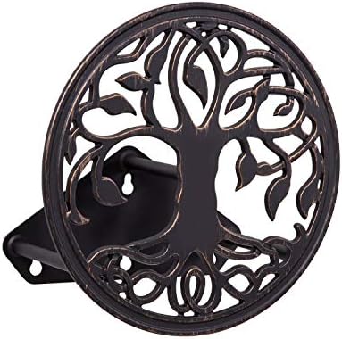 Liberty Garden 671 Wall Mount Decorative Garden Hose Butler, Holds 125-Feet of 5/8-Inch Hose - Patina
