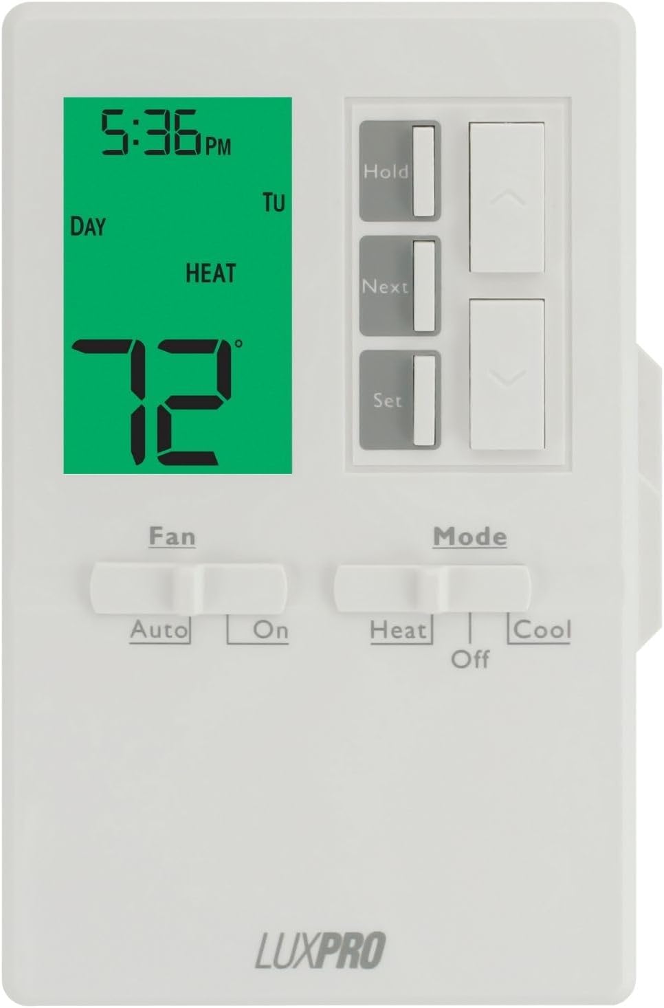 P711 7-Day Programmable or Non-Programmable, Easy-to-Use Thermostat | P711 Prog/Non-Prog, Digital Heating/Cooling Thermostat, Easy DIY Installation, Batteries Included