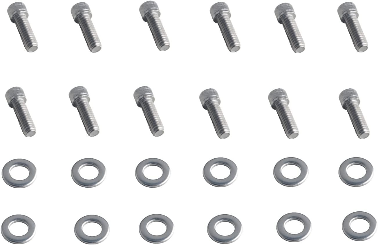 Stainless Steel SBF Valve Cover Bolts Kit Compatibel with Small Block Ford 260 289 302 351W 5.0L