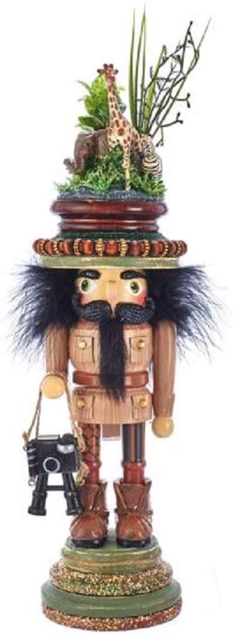 Kurt Adler 15-Inch Hollywood™ Zoo Menagerie Nutcracker | Free-Standing Collectible Wooden Holiday Decoration