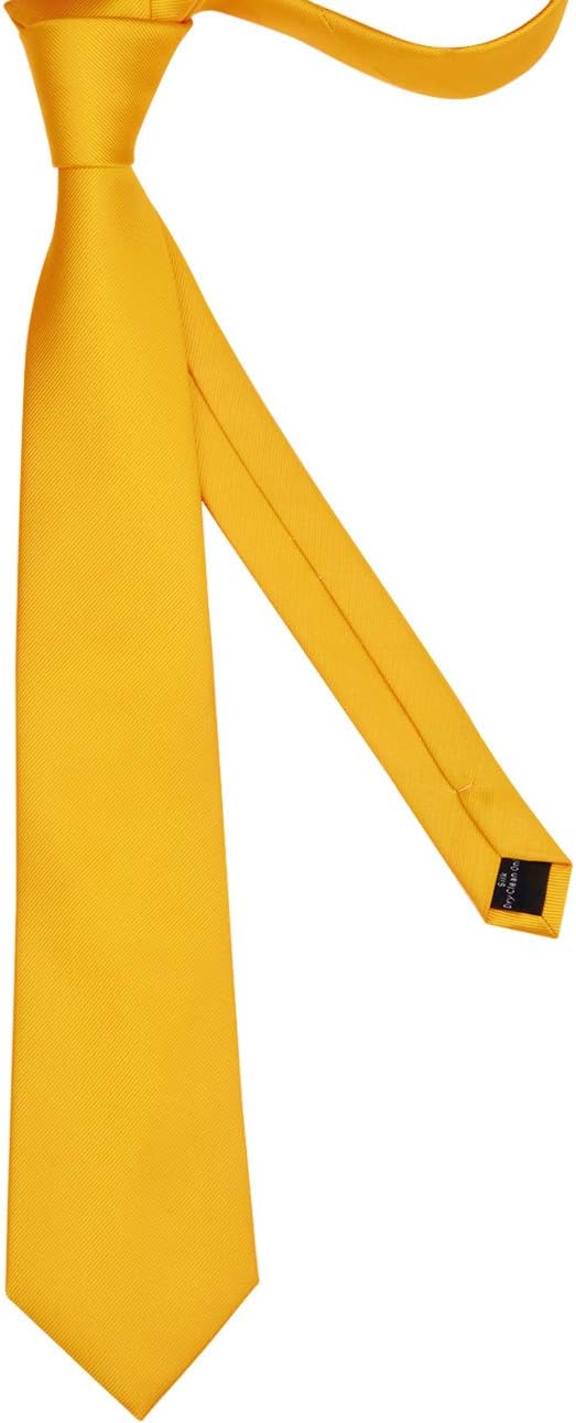 GUSLESON Classic New 3.15"（8cm） Men's Solid Color Necktie Wedding Business Tie + Gift Box