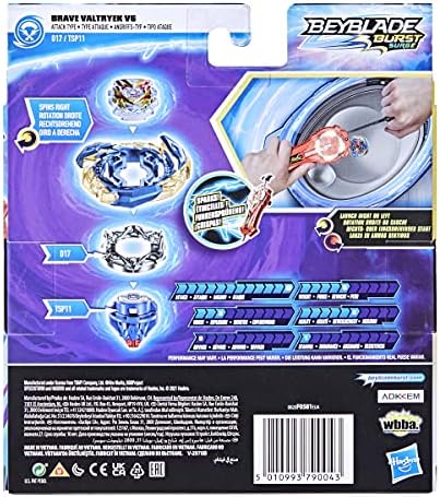 Bey Blade Burst Surge Speedstorm Spark Power Set - Battle Game Set with Sparking Launcher and Right-Spin Battling Top Toy, Red