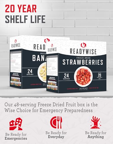 READYWISE Emergency Food Supply Freeze Dried Vegetables, 72 Servings