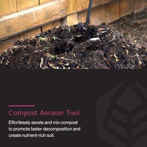 Yard Butler Manual Lawn Coring Aerator, ID-6C - Lawn Care Tool for Aerating - Long-Handled - Power-Coated Steel Construction - Comfortable Cushioned Handles Garden Tool - Easy to Use | Long-Handled Aerator, Powder-Coated Steel Construction, Cushioned Han…