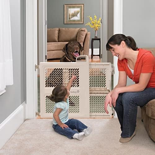 Safety 1st Baby Gates for Doorways, Pressure Mount Lift, Lock and Swing, Dog Gates, Hardware Gate for Stairs, Fits 28"-42" Wide