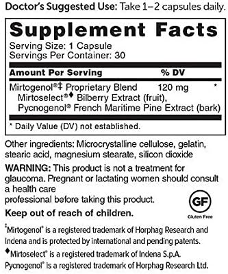 Dr. Whitaker Ocular Pressure & Retina Defense Eye Supplement | 30 Capsules | Vison Health