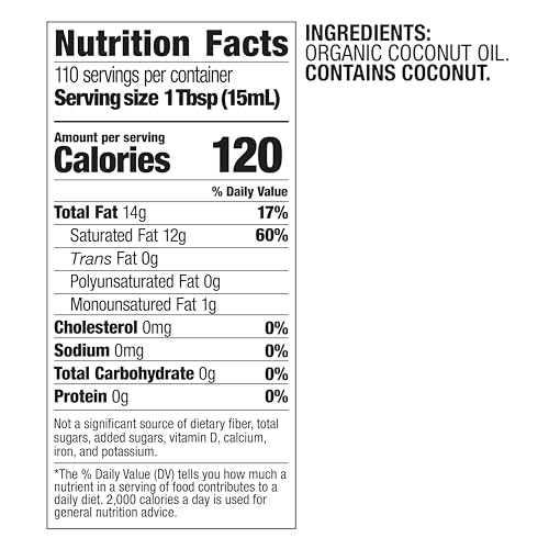 BetterBody Foods Unrefined Coconut Oil 56 Fl Oz, Organic, Non-GMO