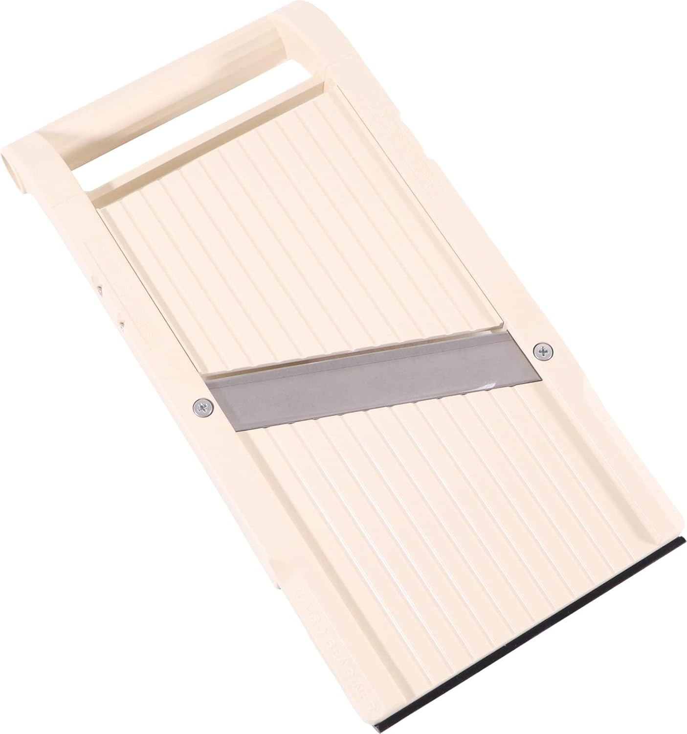 Benriner Mandoline Slicer with 4 Blades, Japanese Stainless Steel, BPA Free, 12.75 x 3.625-Inches, Beige