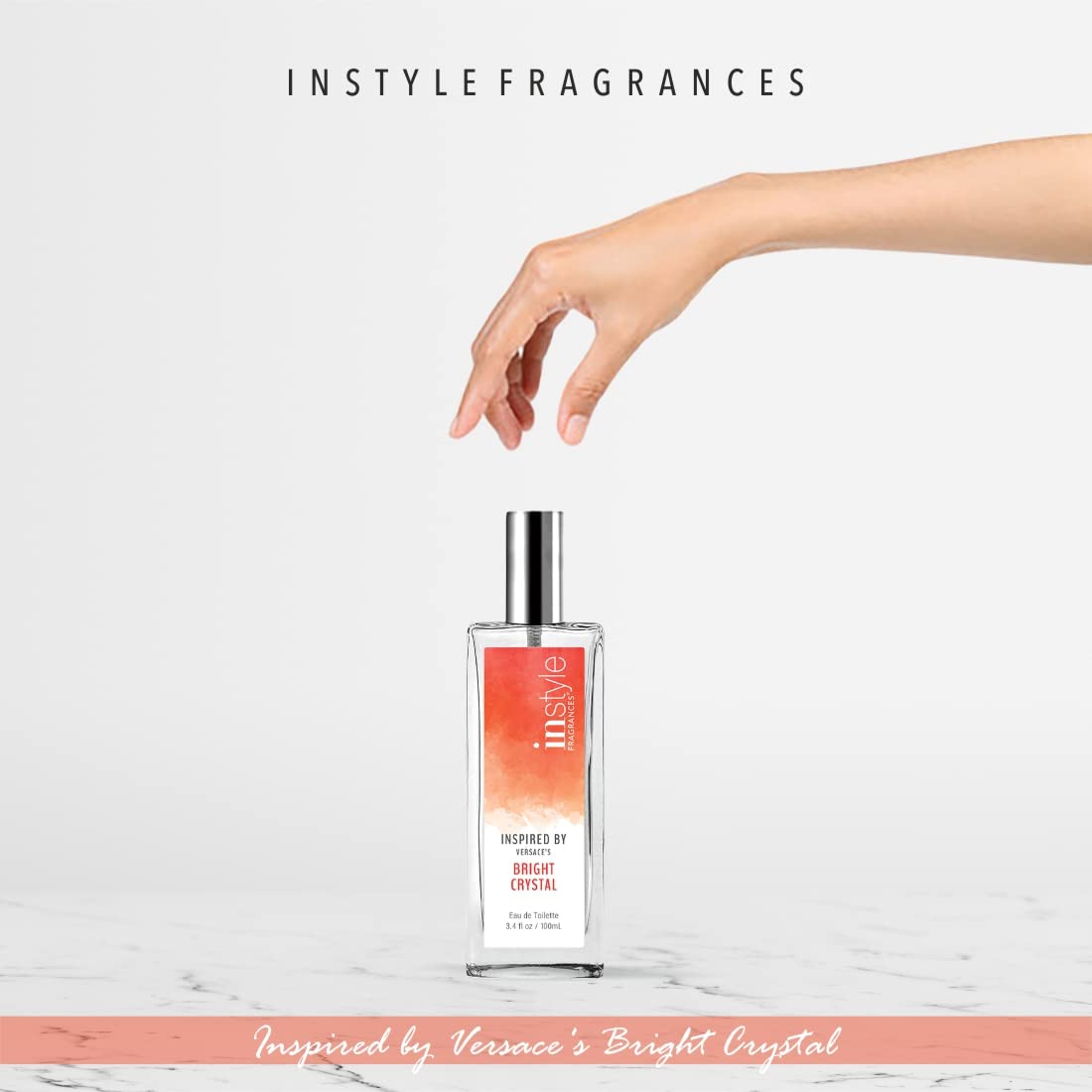 Instyle Fragrances | Inspired by Ralph Lauren's Romance | Women’s Eau de Toilette | Vegan, Paraben Free, Phthalate Free | Never Tested on Animals | 3.4 Fluid Ounces