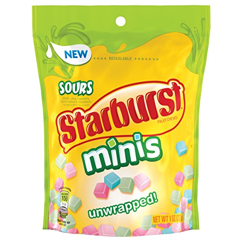 Starburst Sours Minis Fruit Chews Candy Bag, 8.0 Oz