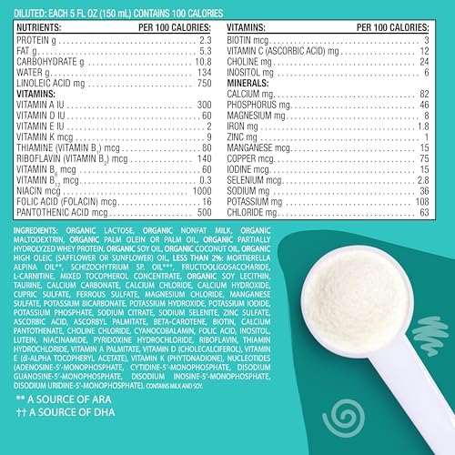 Earth's Best Organic Gentle Infant Formula with Iron Milk Based Powder, 21 Oz