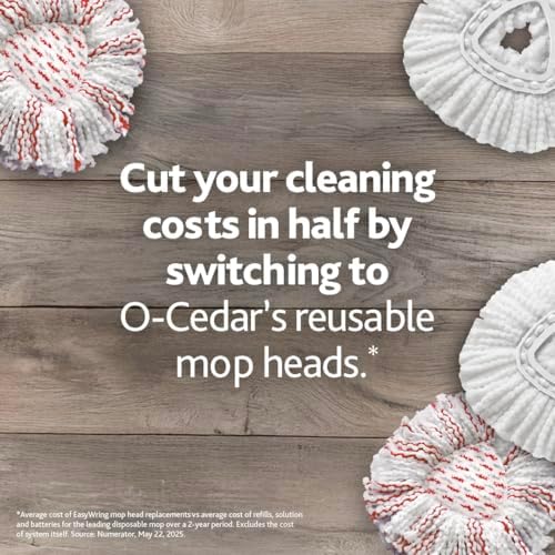 O-Cedar EasyWring Spin Mop Microfiber Refill (Pack of 4)