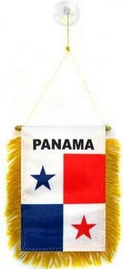 AZ FLAG Nicaragua Pennant 4x6 in 100D Polyester Suction Cup | Outdoor use Nicaraguan 15x10 cm triangular pennant stitched edges and reinforced finish