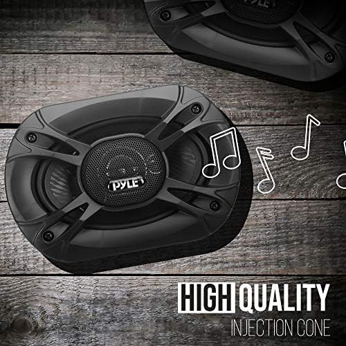 Pyle 3-Way Universal Car Stereo Speakers - 400W 6” x 8” Triaxial Loud Pro Audio Car Speaker Universal OEM Quick Replacement Component Speaker